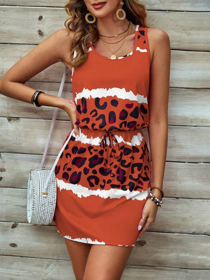 Printed Sleeveless Dress Women